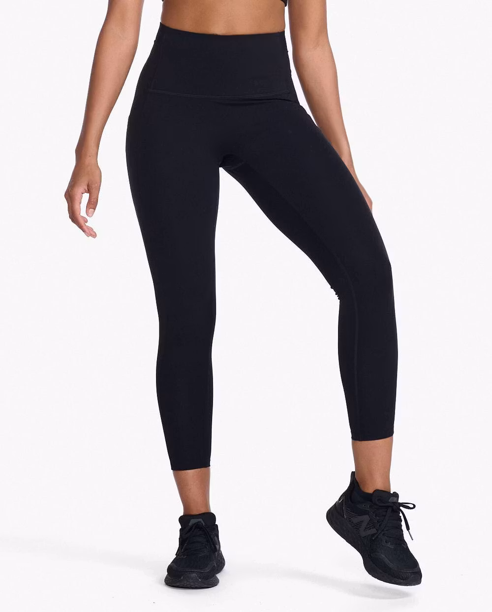 2XU Form Stash Hi-Rise Compression Tights - Black/Black (Dam)