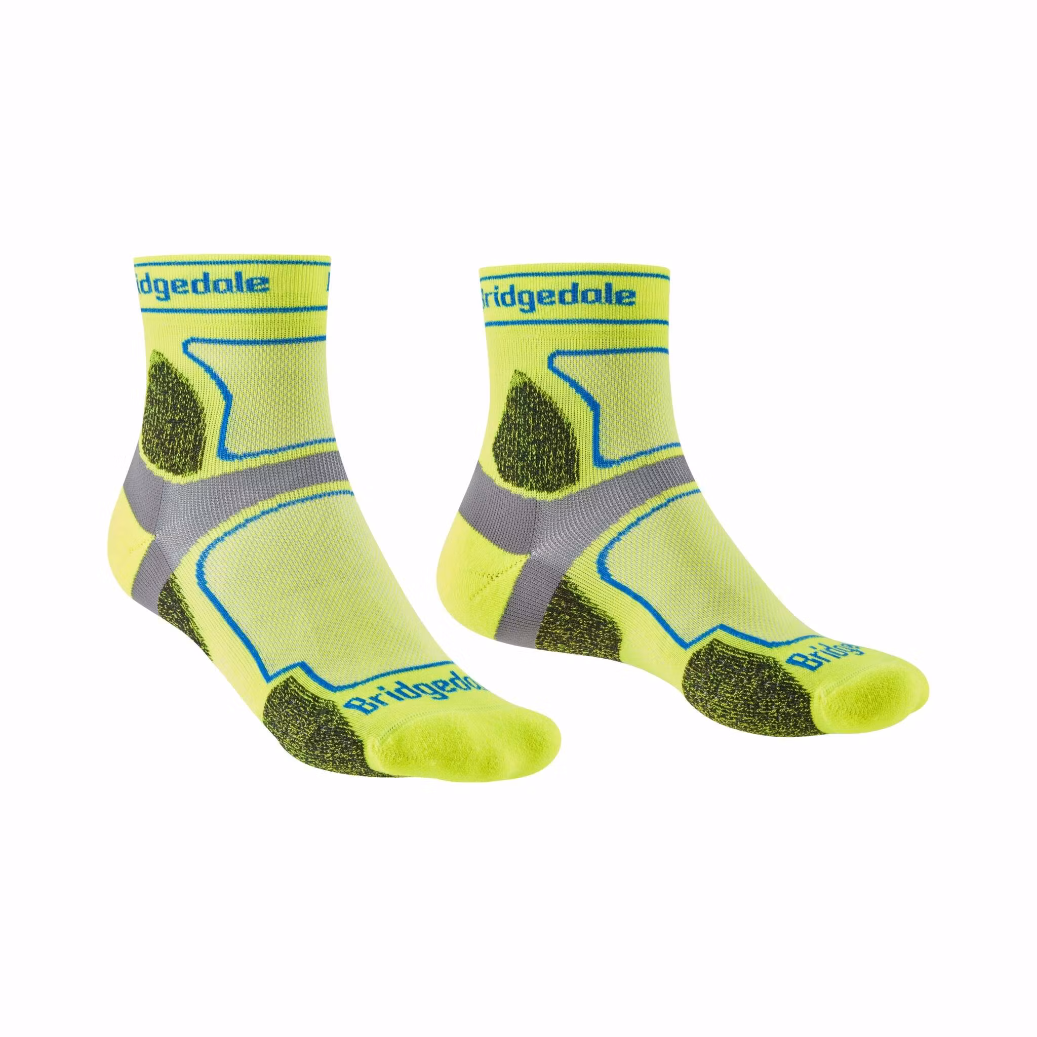 Bridgedale Trail Run Ultra Light T2 Coolmax Sport 3/4 Crew (Herr) - Yellow