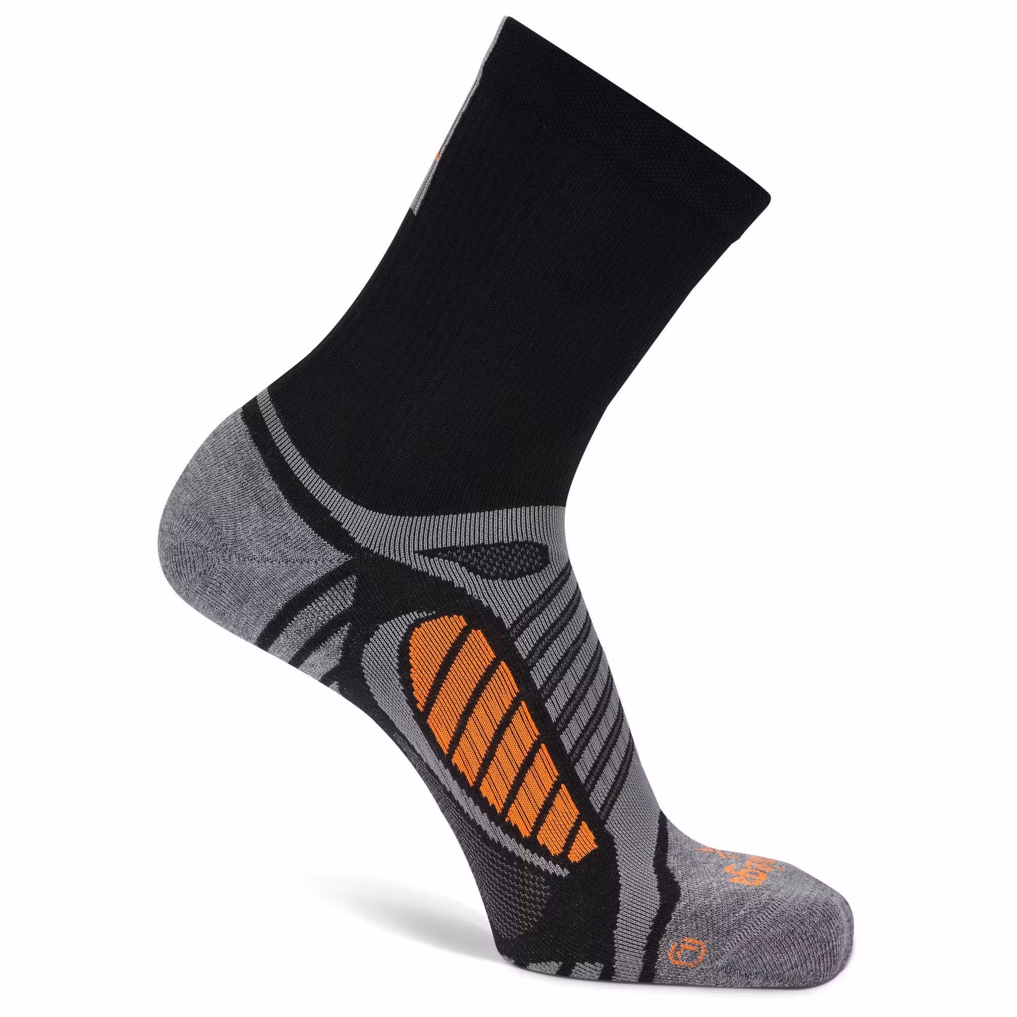 Balega Ultralight Crew - Black/Grey Heather
