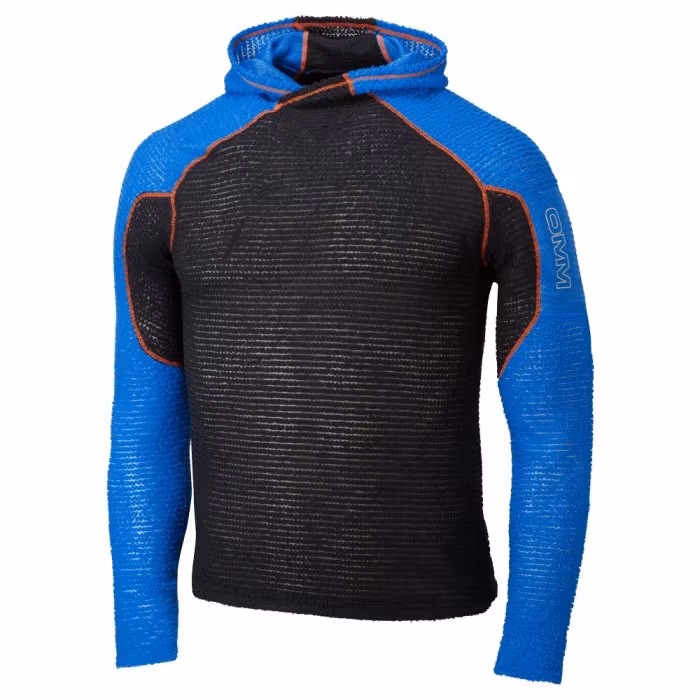 OMM Core Hoodie (Herr) - Black/Blue