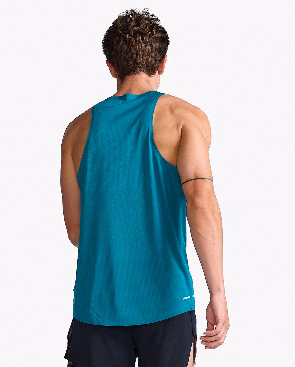 2XU Light Speed Tech Singlet - Jade/Glacier Reflective (Herr)