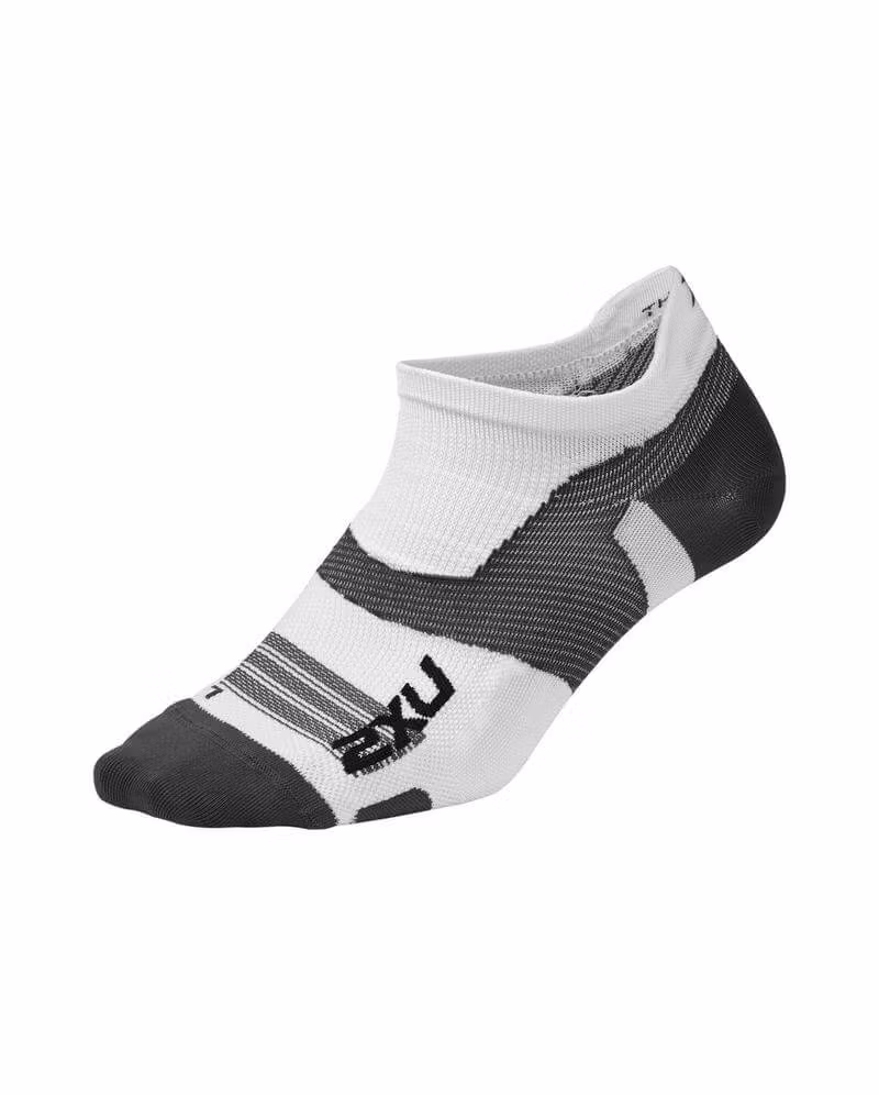2XU Vectr Ultralight No Show - White/Grey