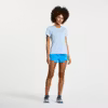 Saucony Stopwatch Short Sleeve (Dam) - Ether Heather