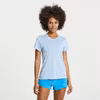 Saucony Stopwatch Short Sleeve (Dam) - Ether Heather