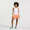 Saucony Stopwatch  Graphic Singlet (Dam) - White Graphic