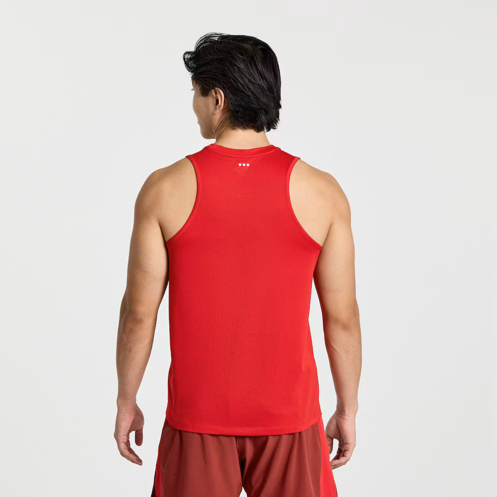 Saucony Stopwatch Singlet (herr) - Poppy
