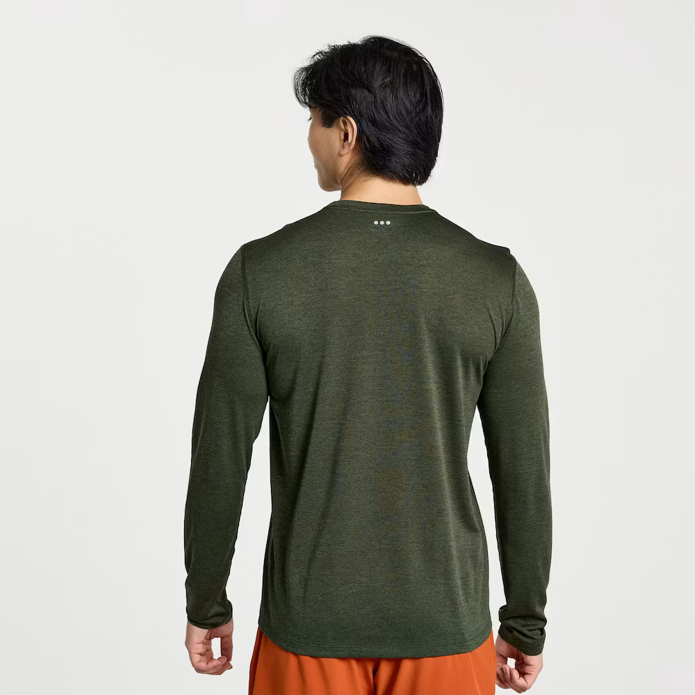 Saucony Stopwatch Long Sleeve (herr) - Climbing Ivy Heather