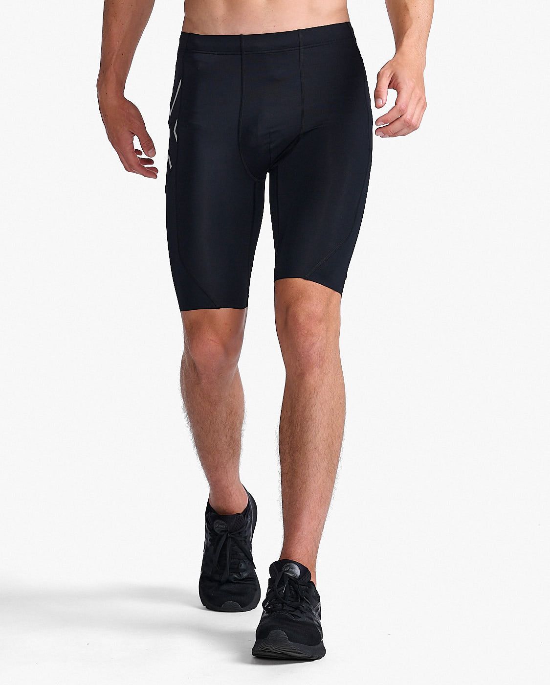 2XU Aero Compression Shorts (Herr) - Black/Silver Reflective