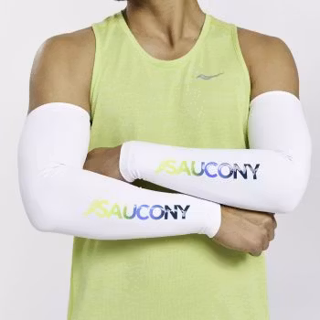 Saucony Fortify Arm Sleeves - White