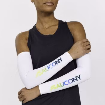 Saucony Fortify Arm Sleeves - White