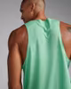 2XU Light Speed Tech Singlet - Spring Green/Black (Herr)