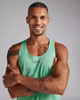 2XU Light Speed Tech Singlet - Spring Green/Black (Herr)