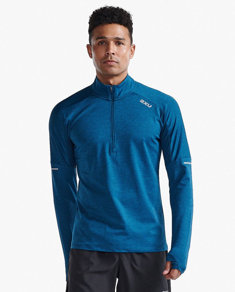 2XU Aero 1/2 Zip (Herr) - Majol/Silver Reflective