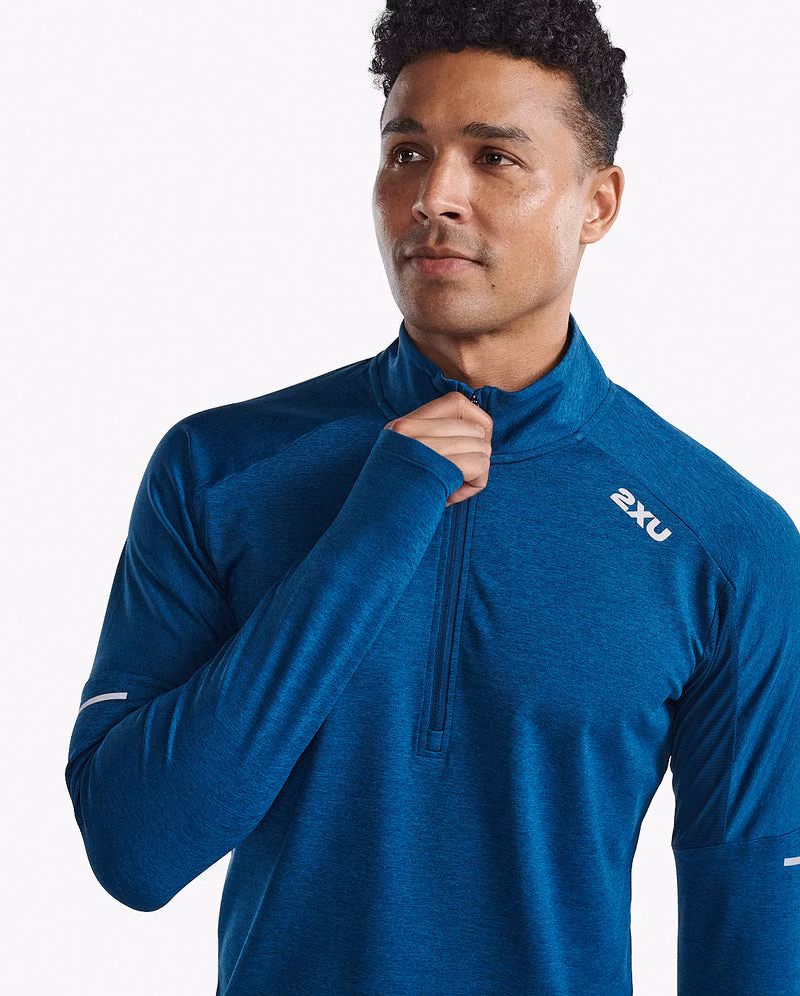 2XU Aero 1/2 Zip (Herr) - Majol/Silver Reflective