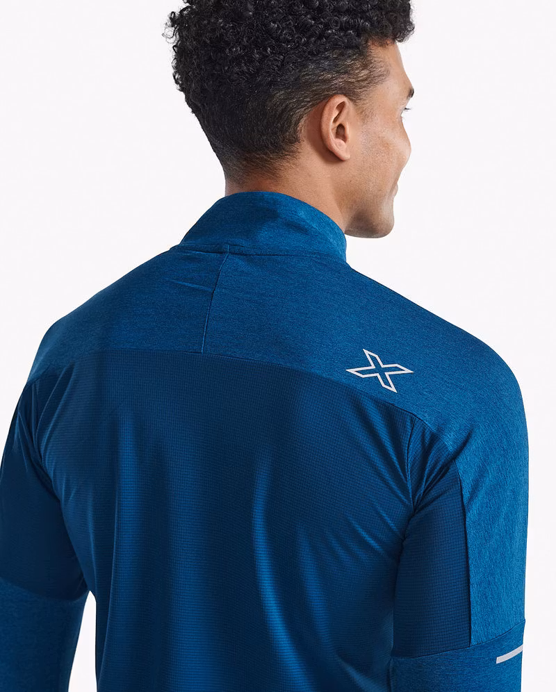 2XU Aero 1/2 Zip (Herr) - Majol/Silver Reflective
