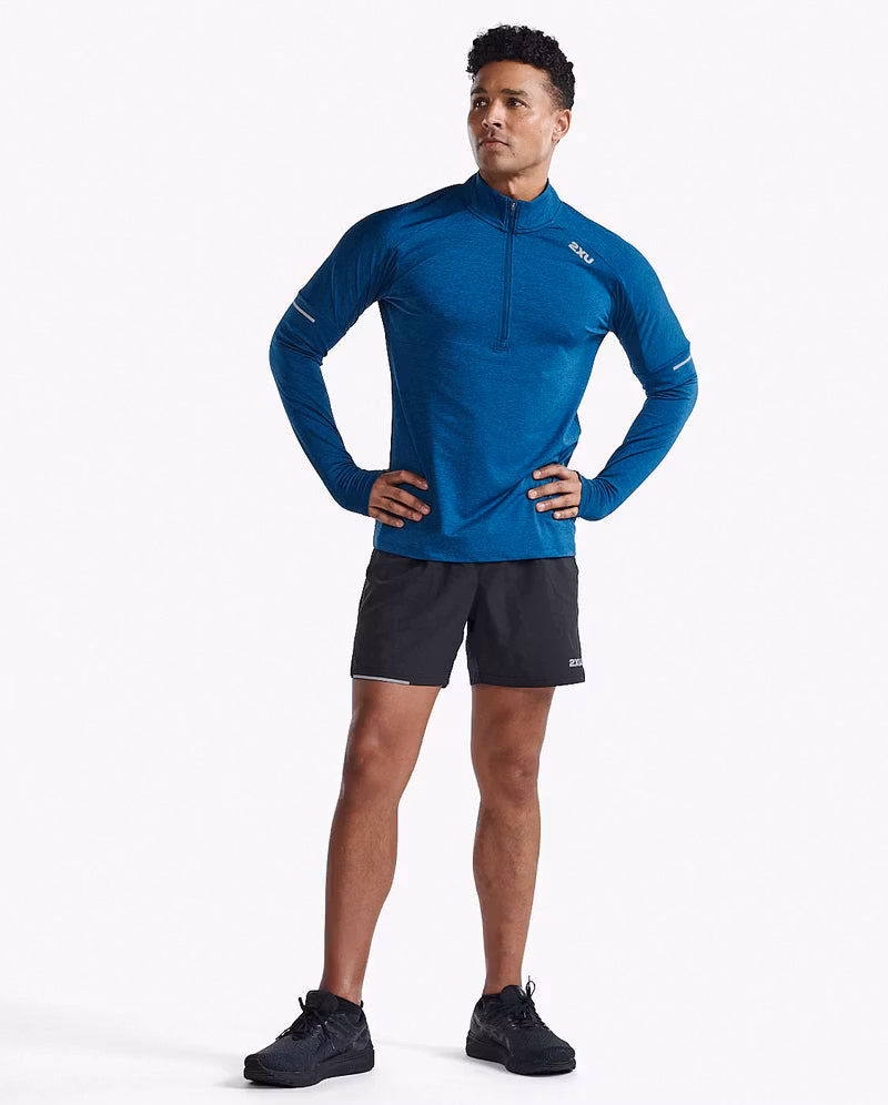 2XU Aero 1/2 Zip (Herr) - Majol/Silver Reflective