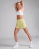 2XU Aero Hi-Rise 4 inch Short (Dam) - Limelight/White Reflective