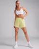 2XU Aero Hi-Rise 4 inch Short (Dam) - Limelight/White Reflective