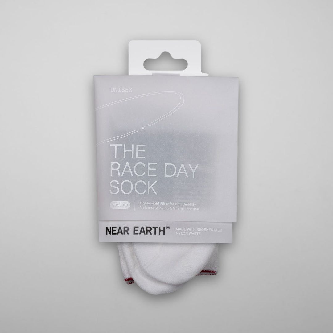 Near Earth - The Race Day Sock - White