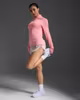 2XU Ignition 1/4 Zip (Dam) - Pink Glow/Silver Reflective