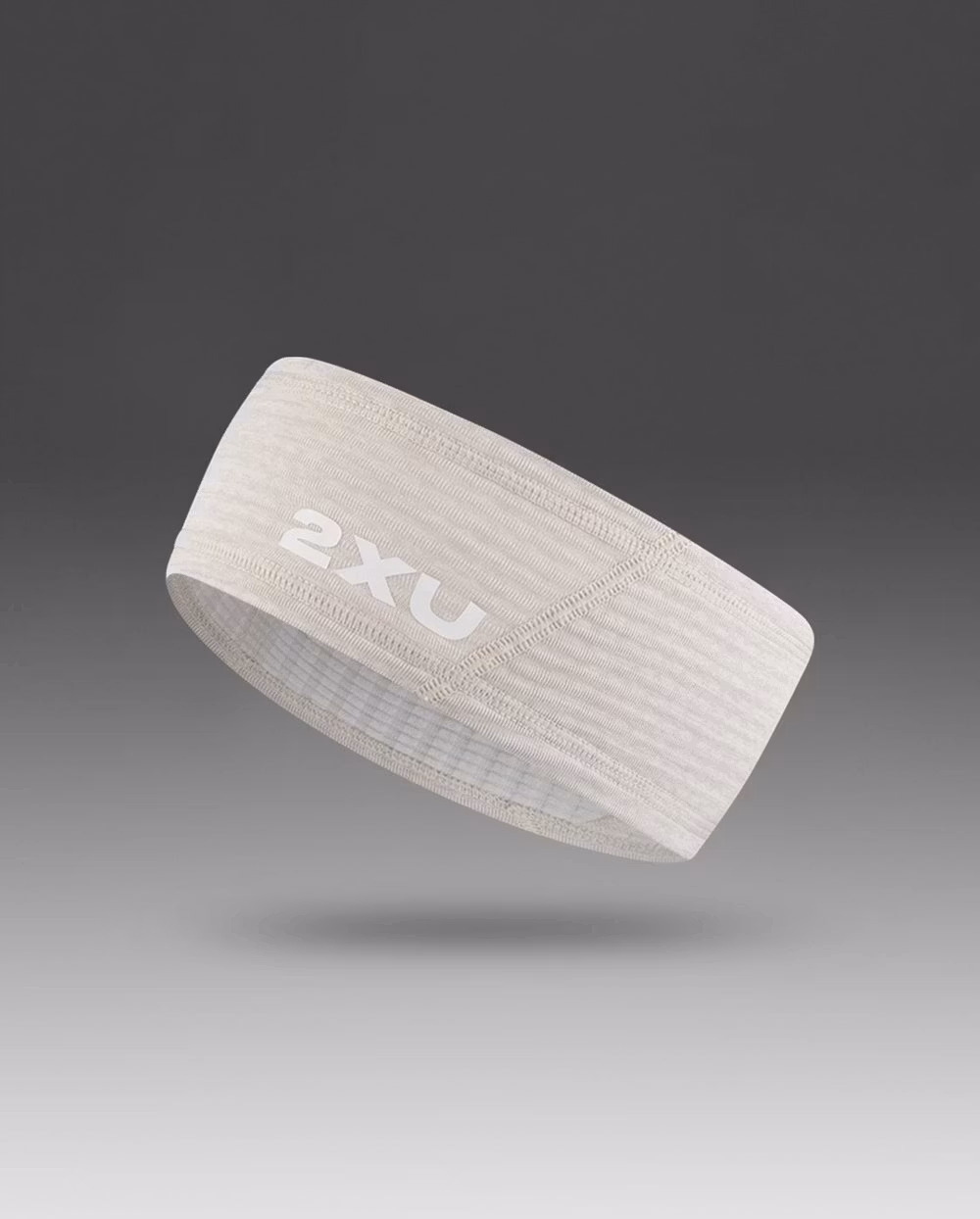 2XU Ignition Headband - Moon/White Reflective