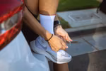 Near Earth - The Distance Running Sock - White
