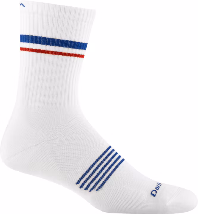 Darn Tough Element - Micro Crew Lightweight with Cushion (Herr) - White