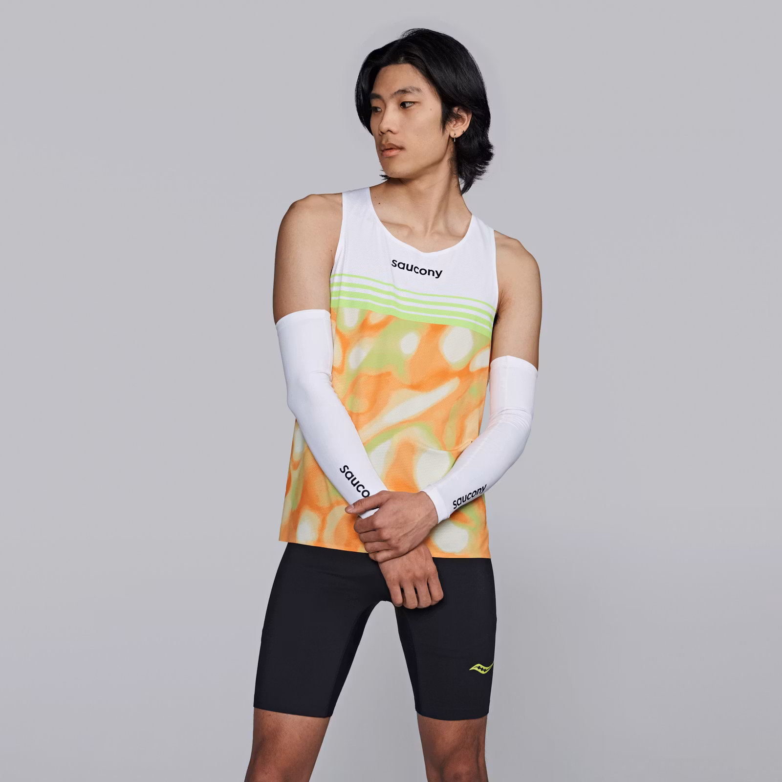 Saucony Elite Arm Sleeves (Unisex) - White