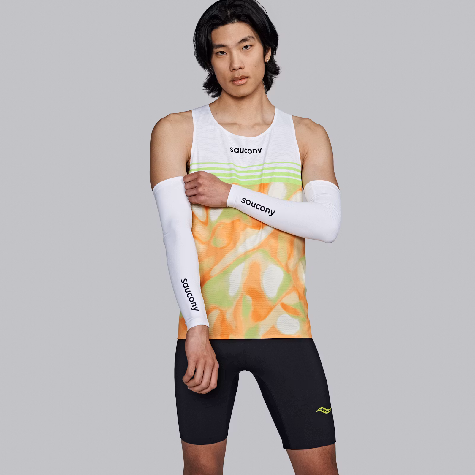 Saucony Elite Arm Sleeves (Unisex) - White