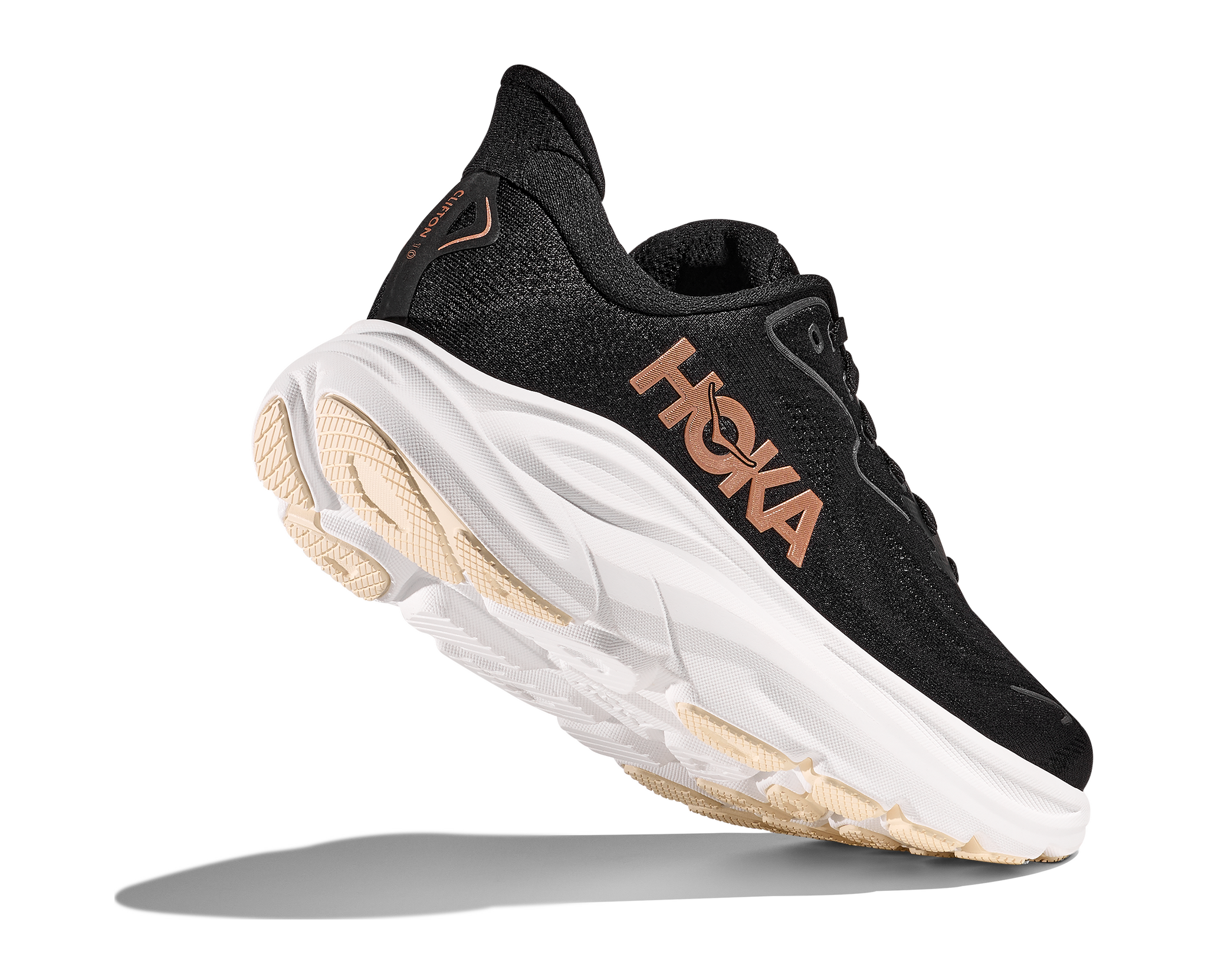 Hoka Clifton 10 (Dam) - Black / Rose Gold