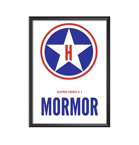 Super Hero affisch, print, poster till Mormor