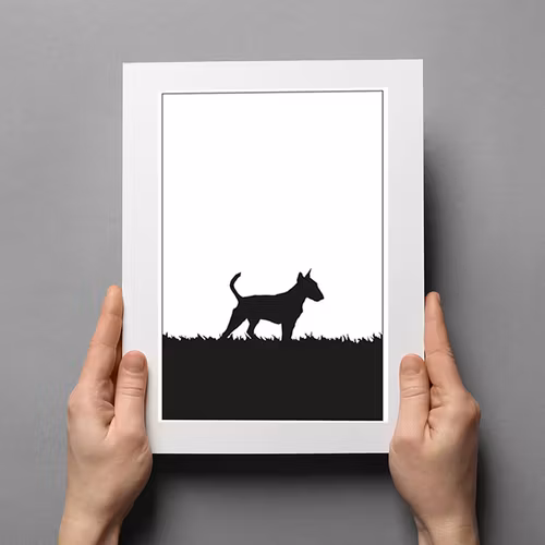 Bullterrier poster 30x40 cm