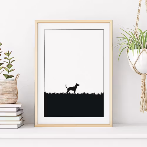 Dansk-svensk gårdshund poster 30x40 cm