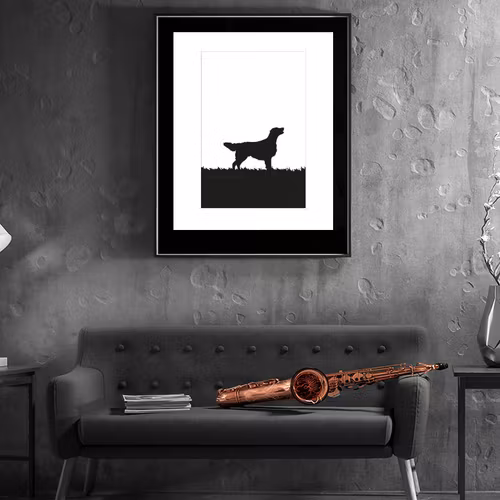 Flat Coated Retriever poster 30x40 cm