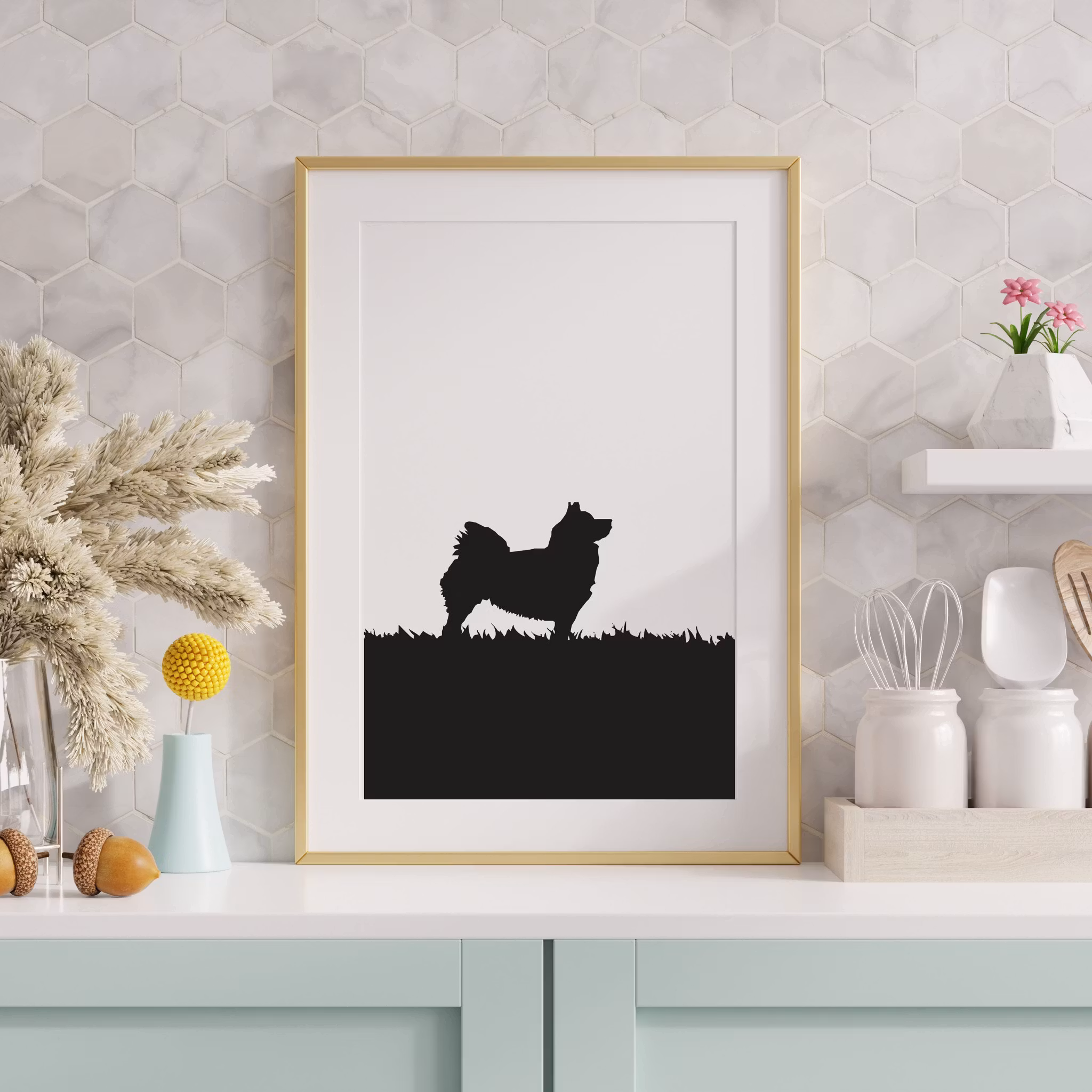 Samojed 30x40 cm
