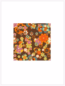 Flowers on brown