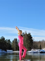 Rosa sköna byxor