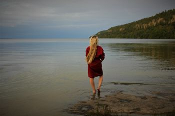 Röd kimono