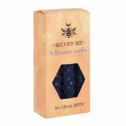 Blå "visdom" bivax Magic Spell Candles