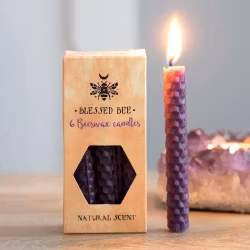 Lila "Övervinna" bivax Magic Spell Candles