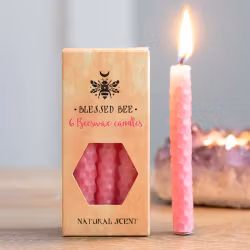 Rosa "självförtroende" bivax Magic Spell Candles