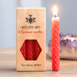 Röd "mod" bivax Magic Spell Candles