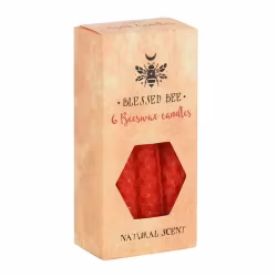 Röd "mod" bivax Magic Spell Candles
