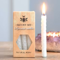 Vita "lycka" bivax Magic Spell Candles