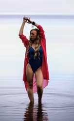 Rosa Strandkimono