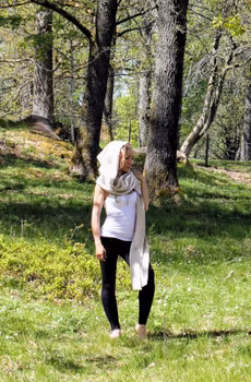 Halsduk med huva
