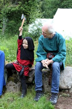 Viking herr skjorta i turkos