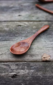 Viking dessertsked i trä