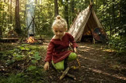 Camisa vikinga infantil de lino desde 799 SEK
