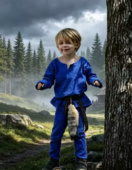 Royal Blue Barn Vikingaskjorta i Linne fr. 799 kr